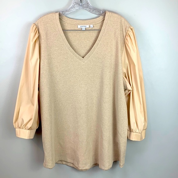 Chico’s Rib Knit V-Neck Top NEW! - Picture 1 of 7